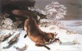 Der Fuchs im Schnee Realist Realismus Maler Gustave Courbet